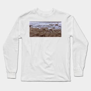 Pebble beach at Tynemouth Long Sleeve T-Shirt